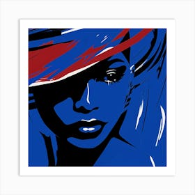 Woman'S Face 14 Art Print