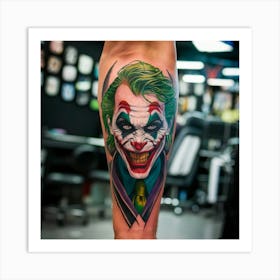 Joker Tattoo 35 Art Print