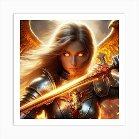 Angel Of Fire 5 Art Print