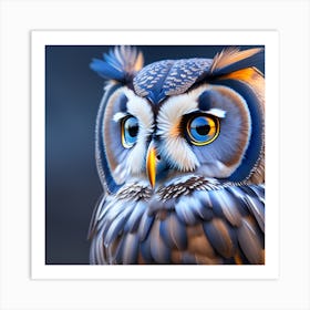 Owl Portrait Art Print