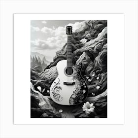 Yin and Yang in Guitar Harmony 30 Art Print