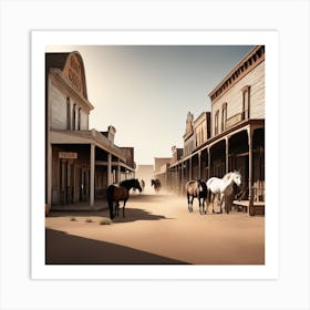 Old West Town 22 Art Print