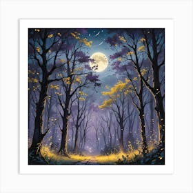 Moonlit Enchantment Art Print