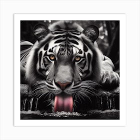 White Tiger 1 Art Print