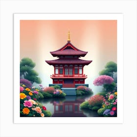 Japanese Pagoda Poster