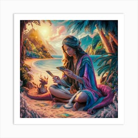 Tarot Card Reading 5 Art Print