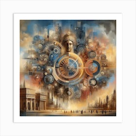 Clockwork City Art Print