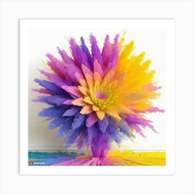 Rainbow Flower Art Print