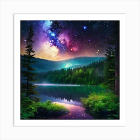 Galaxy Wallpaper 34 Art Print