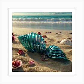 Mermaid Shell Art Print