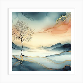 Lone Tree Art Print