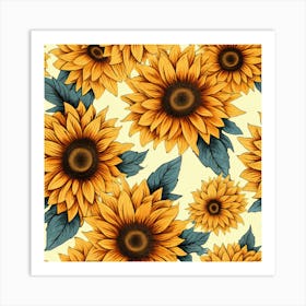 Sunflowers 9 Art Print