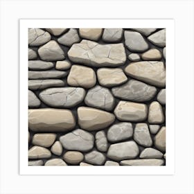 Stone Wall 8 Art Print