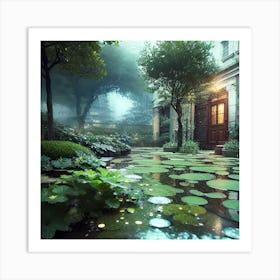 Lily Pond 3 Art Print