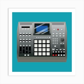 Groove Box Music Sampler Studio Sound Recording Art Print