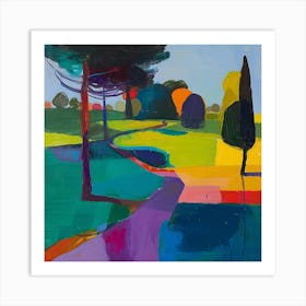 Abstract Park Collection Kensington Gardens London 1 Art Print