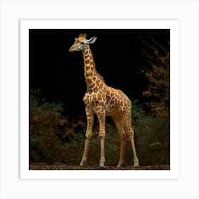 Giraffe 100 Art Print