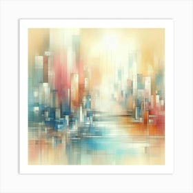 Abstract Cityscape 49 Art Print