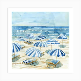 Beach Umbrellas 6 Art Print