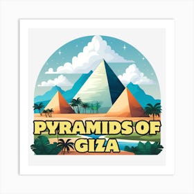 Pyramids Of Giza Art Print