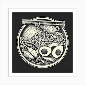 Asian Ramen Art Print