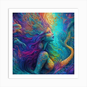 Mermaid 6 Art Print