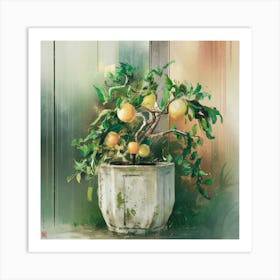 Oranges In A Pot 13 Art Print