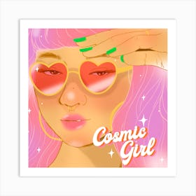 Cosmic Girl Art Print