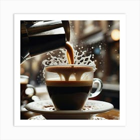 Coffee Pouring 42 Art Print