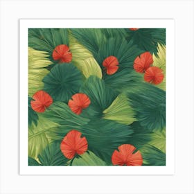 Palm leaf Art Print