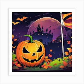 Halloween Pumpkin 1 Art Print