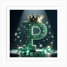 Emerald P Art Print