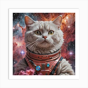 Cat In Space Art Print