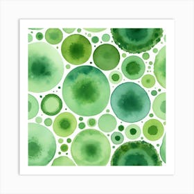 Watercolor Circles Art Print