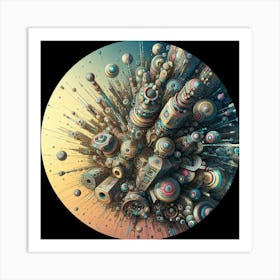 Futuristic Cityscape 1 Art Print