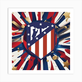 Atlético de Madrid Logo Wall Art 16 Art Print