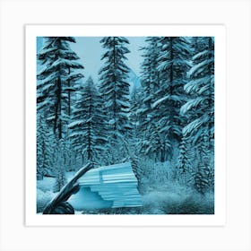 Cabin In The Woods Art Print