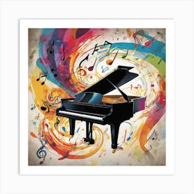 A Captivating Grand Piano Solo Art Print 1 Art Print