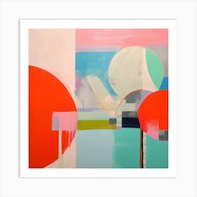 Geometrical Forms Abstract Colorblock Sescape 10 Art Print