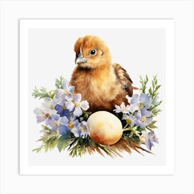 Easter Chick 3 Art Print