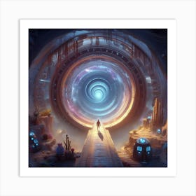 Space Tunnel Art Print