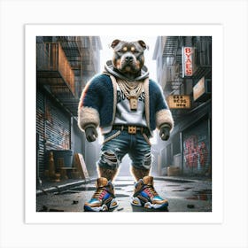 Rap Dog 4 Art Print