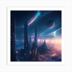 Sci-Fi City Art Print