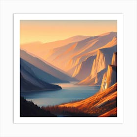 Yosemite Landscape 1 Art Print