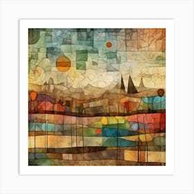 Paul Klee Inspired Artwork 6 Art Print