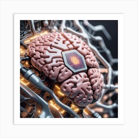 Artificial Brain 35 Art Print