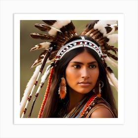 Native American Woman 5 Art Print