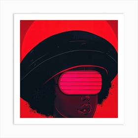 Woman In A Hat Art Print