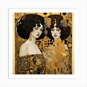 Default Klimt Ladies Art Print 0 (1) Art Print