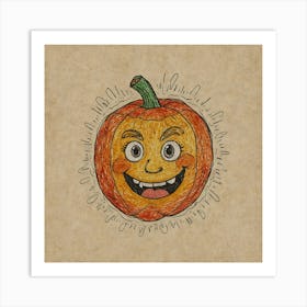 Halloween Pumpkin 10 Art Print